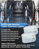 LED Interior Cabin Courtesy Lights Replacement for Ford Transit 150 250 350 2014 to 2024 Cargo Dome Lighting 6000K White
