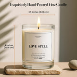 Love Spell Lush Fruit Surprise Candle With Diamond Inside | S | Scented Soy Candles Gifts For Women Aromatherapy Candle | Organic Soy Candle 14Oz | 70H