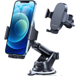 3-in-1 Universal Car Phone Holder - Dashboard, Vent, Windshield for iPhone & Galaxy