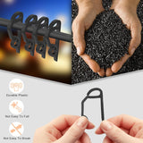 150Pcs Christmas Light Clips Outdoor Plastic Gutter Hooks Christmas Lights Hooks For Hanging Outdoor Lights Weatherproof Outdoor Holiday Light Clips For Christmas Decoration (Black)