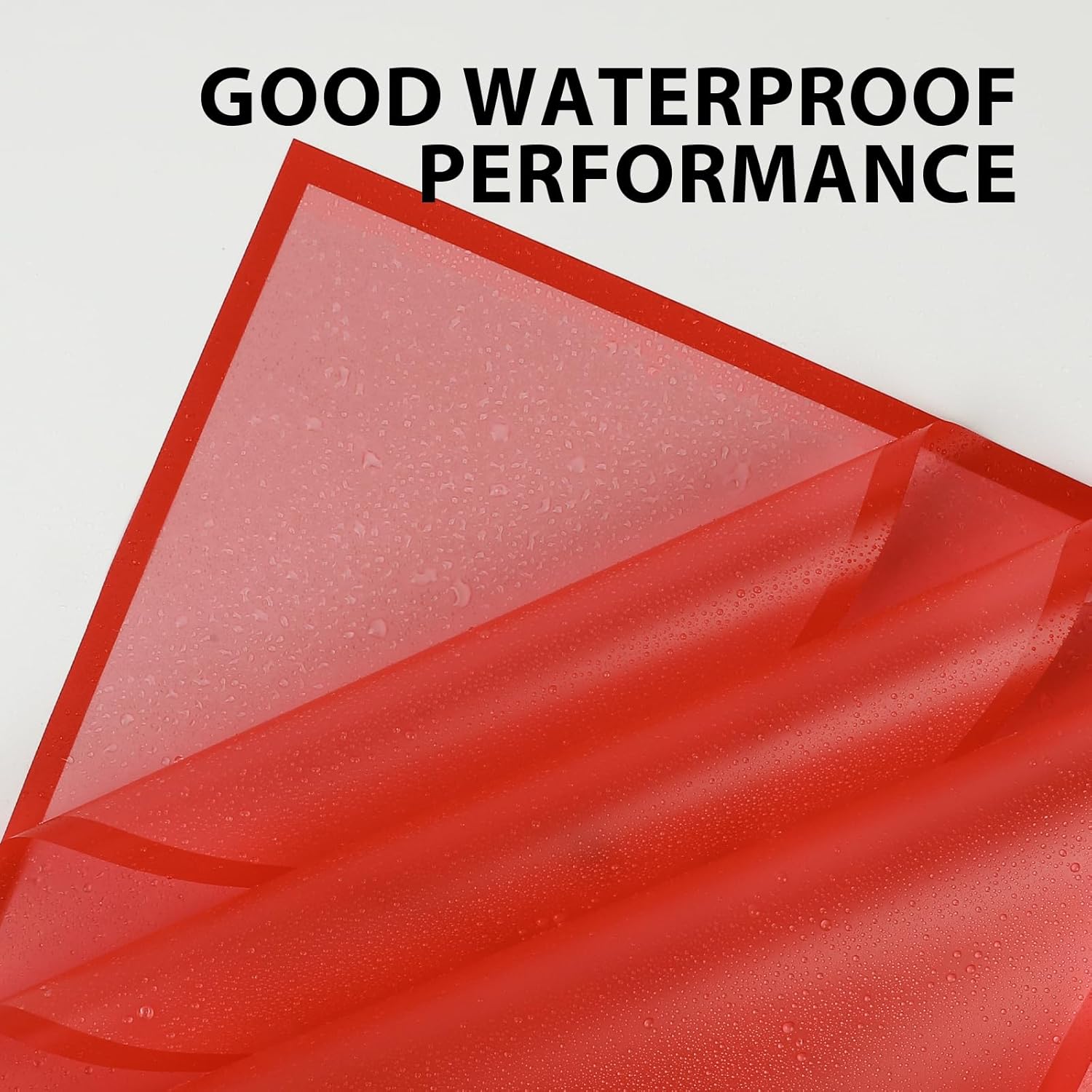 20 Sheet Flower Wrapping Paper - Waterproof Floral Bouquet Wrapping Paper, Florist Supplies Packaging Paper For Wedding Birthday Gift Diy (Translucent Red)