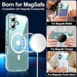 iPhone 16 Case, MagSafe, Screen Protector, Anti-Yellowing, Military-Grade, Clear