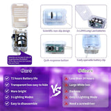 12 Pack Fairy Lights Battery Operated, 7Ft 20 Mini Led Silver Wire Twinkle Lights For Diy, Parties, Wedding, Bedroom, Ch