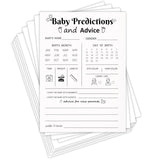 Baby Predictions And Advice Cards, Baby Predictions For Baby Shower, Gender Reveal Games For Boy Or Girl, Wishes For Parents-To-Be, 50 Cards