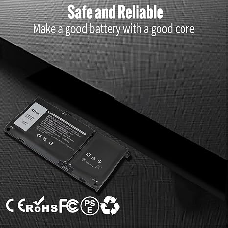 Dell JK6Y6 40Wh Laptop Battery Replacement for Latitude 3410 3510 Vostro 5401 5501