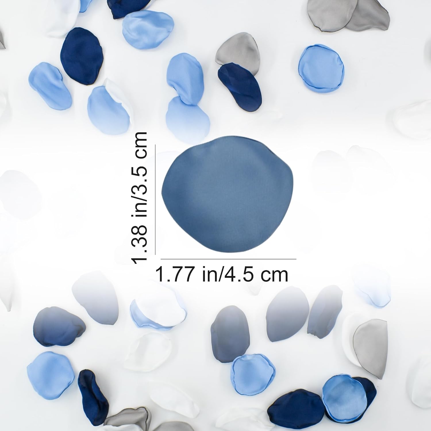 200Pcs Silk Rose Petals For Weddings Flower Petals For Weddings Decorations Flower Girl Artificial Petals For Proposal Romantic Decorations Special Night (Navy Blue)