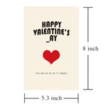 Happy Valentines Day, Unique Pun Vday Card For Husband Boyfriend, Dirty Love Greeting Card