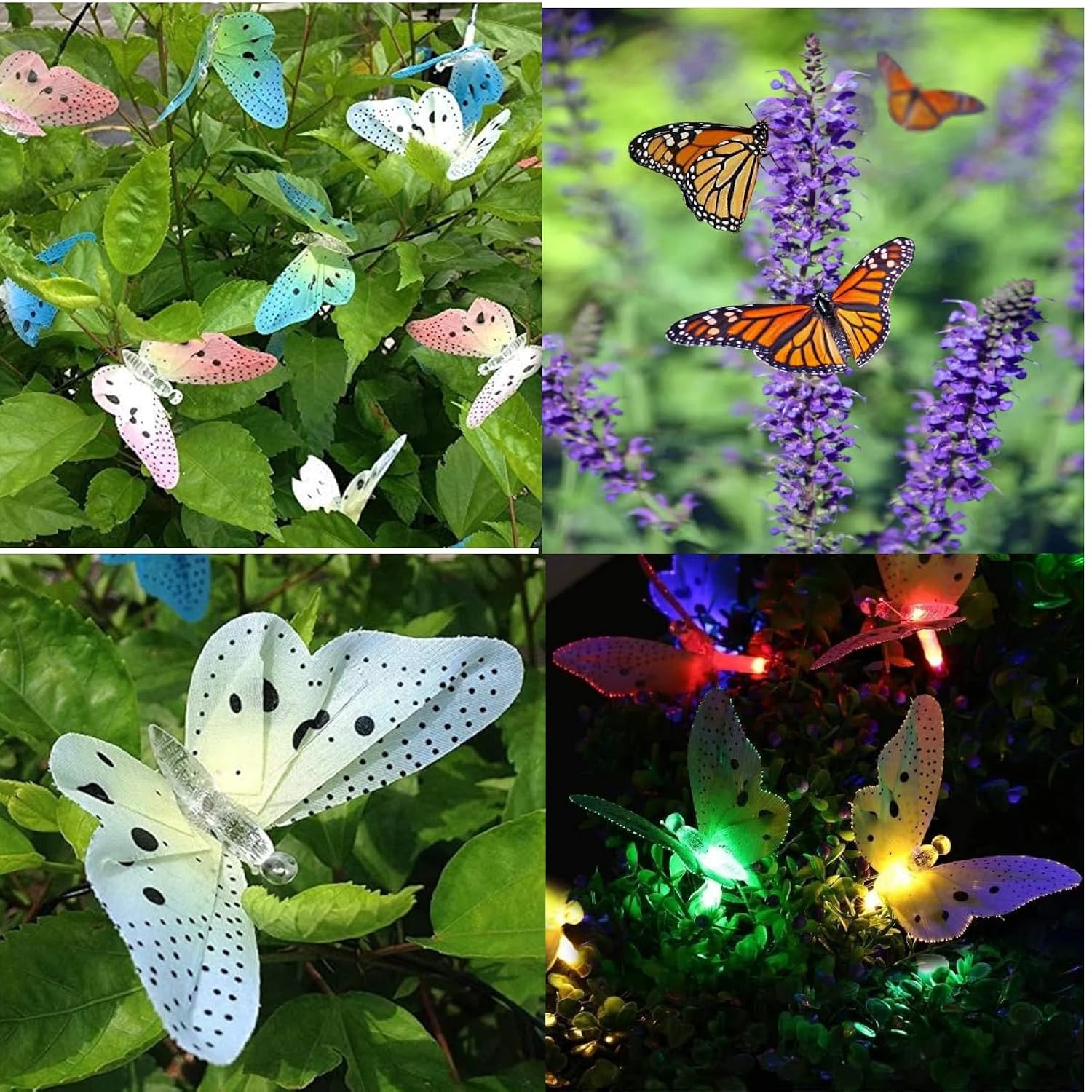 Led Fairy Lights Battery Operated String Lights, 7Ft 24 Led Waterproof Butterfly Decorations For Bedroom Christmas Party