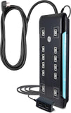 GE Surge Protector Power Strip 2 Tethered USB Ports