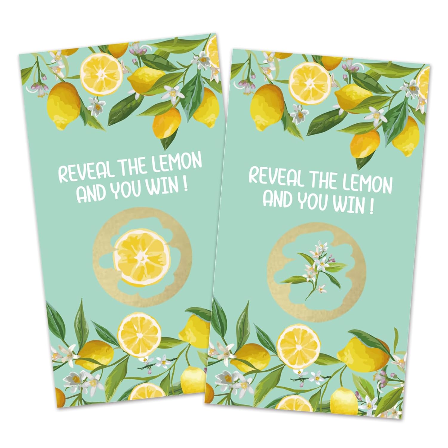 32 Pcs Lemon Theme Scratch Off Cards, Lemon Bridal Shower Scratch Off Tickets, Lottery Prize Raffle Tickets For Wedding Engagement Party, Funny Citrus Fruits Birthday Party Cards Supplies