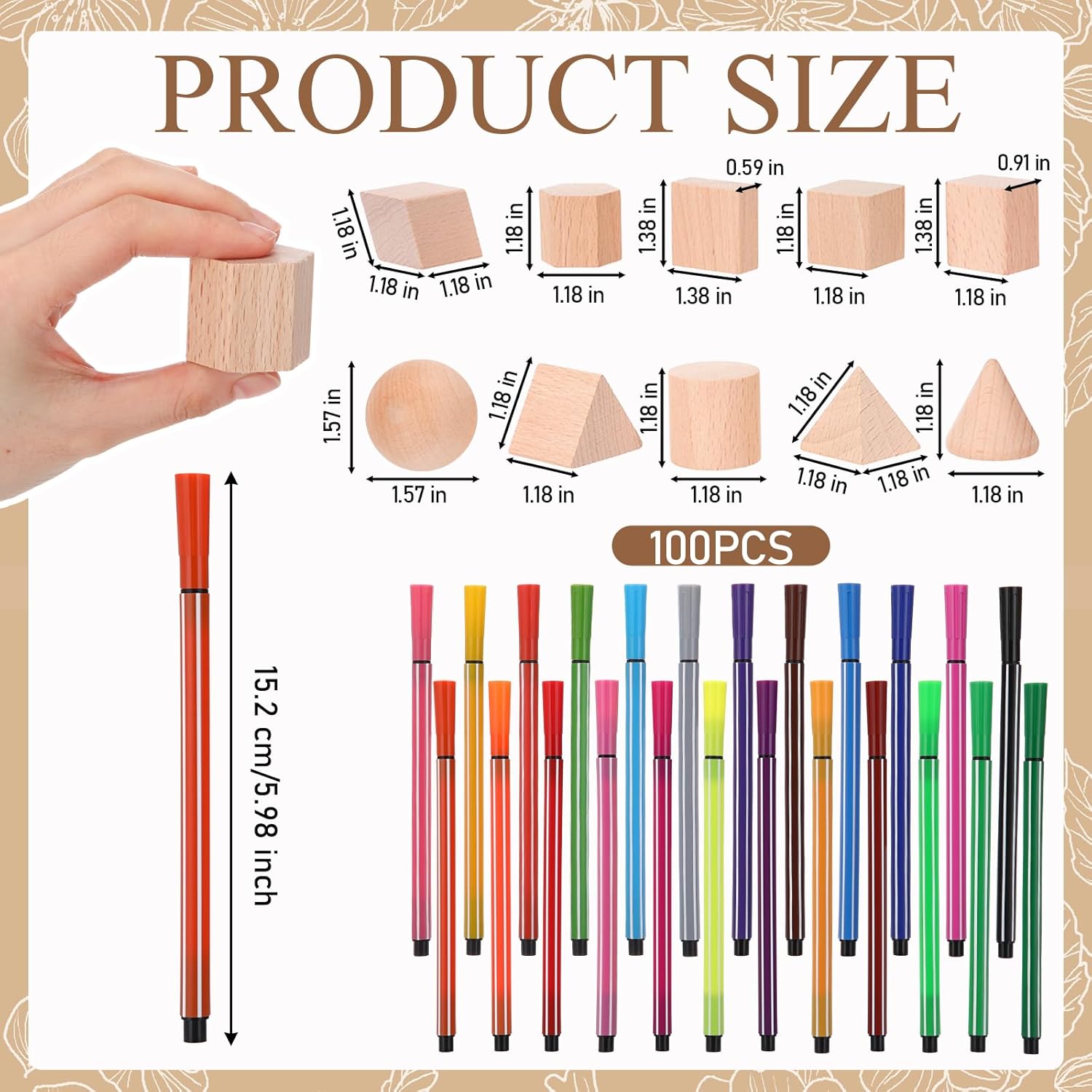167 Pcs Decorate A Block Baby Shower Game Kit With Decorative Square Sign 100 Diy Wooden Blocks 24 Acrylic Paint Markers 42 Templates Baby Shower Ideas Activities For Guest