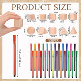 167 Pcs Decorate A Block Baby Shower Game Kit With Decorative Square Sign 100 Diy Wooden Blocks 24 Acrylic Paint Markers 42 Templates Baby Shower Ideas Activities For Guest