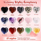 Valentines Day Gifts, 30 Pack Valentines Cards With Heart-Shape Gems, Valentine Crystals Rock Gift Exchange For Party Favor