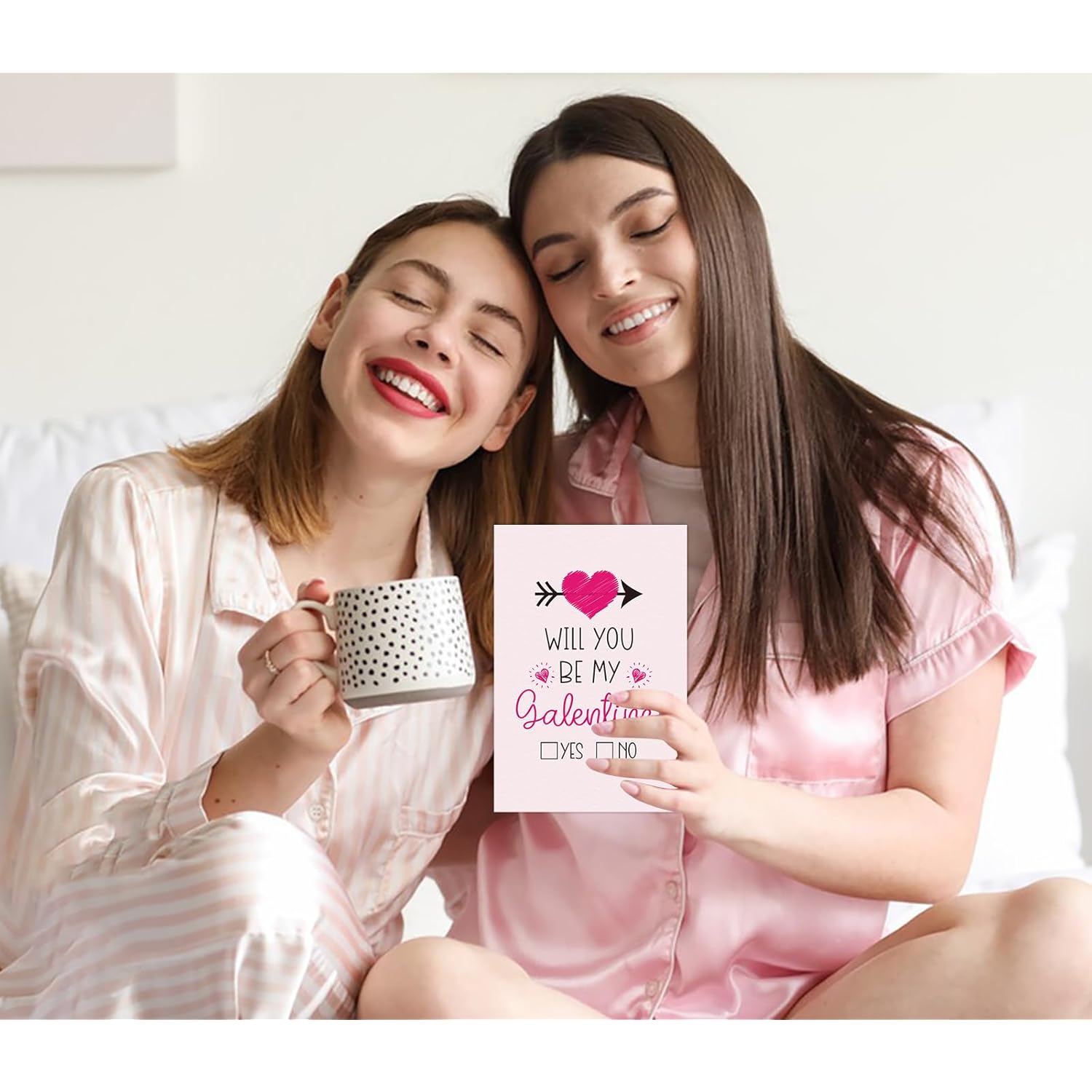 Happy Galentines Day Cards For Her Will You Be My Galentines Valentines Greeting Card For Friends Best Friend Pink Love Card Happy Galentines Gifts Card With Envelope For Friends Girl Women