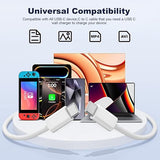 2 Pack USB C to USB C 3FT Fast Charging Cable 60W Braided Charger Cord
