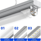 16 Pack 4FT T8 Type B LED Tube Lights 24W 3500LM 6000K Dual End Ballast Bypass Replacement