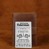 Fishing Gifts For Boyfriend Husband - Romantic Fisherman Wallet Card From Girlfriend Wife, Valentine’S Day Love Gift For Him