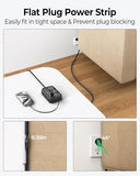 USB C Power Strip Surge Protector 6 Outlets 4 USB Ports 5FT Flat Plug Wall Mount