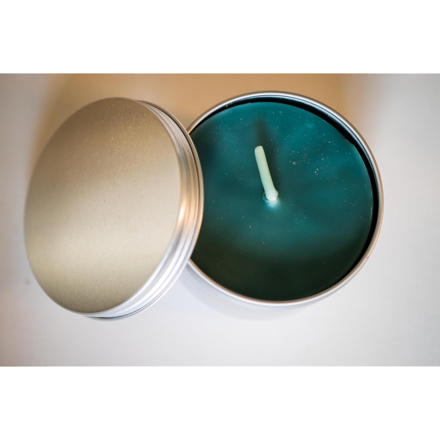 Beethelight Beeswax Jar Candle With Lid - Christmas Tree Themed Aromatherapy Candle - 25 Hours Burn Time - All Natural 100% Pure Beeswax Candle - Handmade Decorative Jar Candle