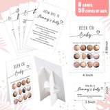 279 Pcs Simple White Baby Shower Games Set For 50 Guest, 8 Games Include Baby Shower, Guess Mommy Or Daddy, Word Scramble, How Big Is Mommys Belly, Pacifier Hunt, Fun And Easy To Play