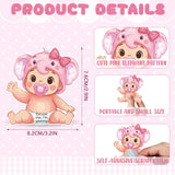 40Pcs Baby Shower Scratch Off Poop Game Cards With Diy Film Stickers For Baby Shower Party Favor Supplies(Pink)
