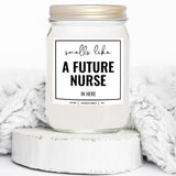 You Nique Designs Nursing Candle 8 Oz - Nursing School Surprise For Nursing Student Women, Men, Future Nurse Candles, Nursing School Graduation Gifts, Student Nurse Gifts (Lavender & Vanilla)