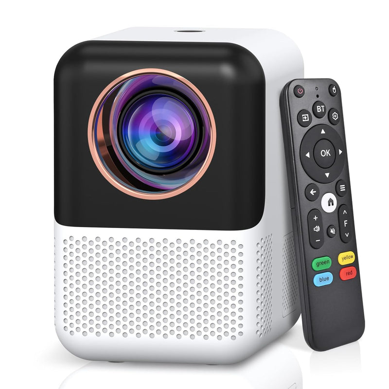 Mini Projector Wifi Bluetooth [Electic Focus], Built-In Netflix Native 1080P 1