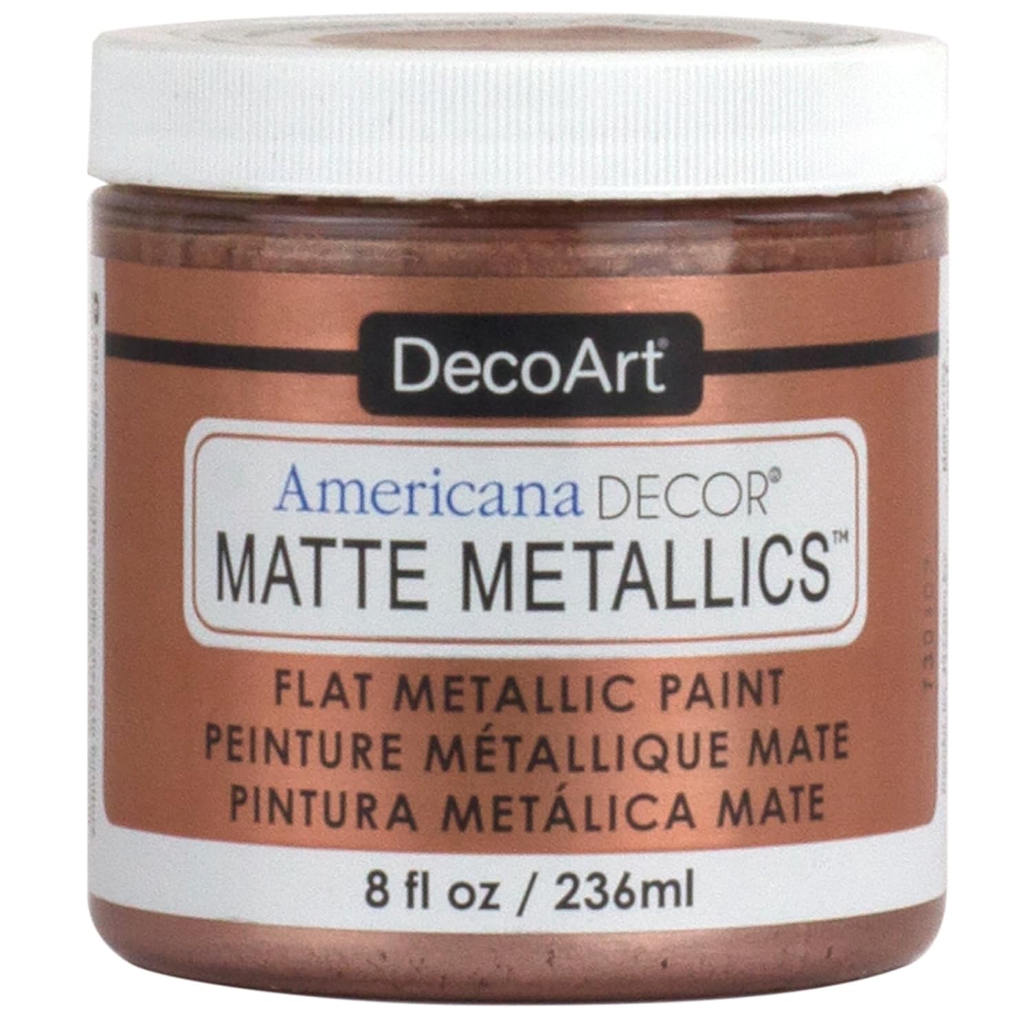 DECO ART Americana Decor Matte 8OZ RSE Gold Craft Paint, 8 Fl Oz (Pack of 1)