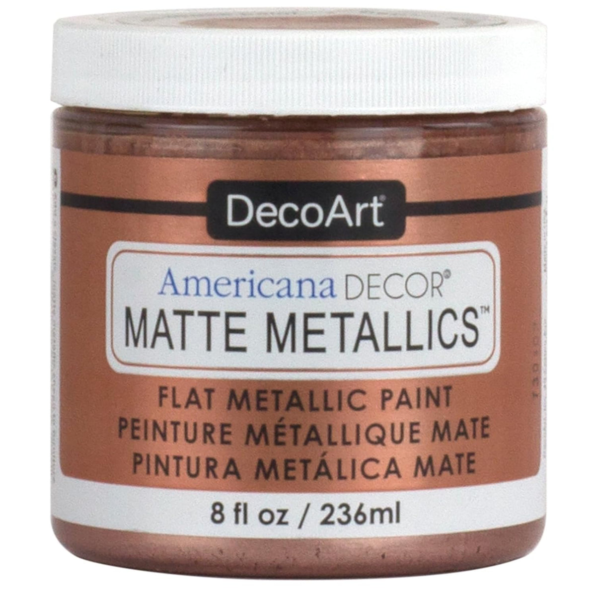 DECO ART Americana Decor Matte 8OZ RSE Gold Craft Paint, 8 Fl Oz (Pack of 1)