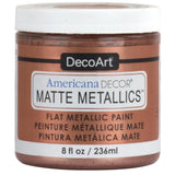 DECO ART Americana Decor Matte 8OZ RSE Gold Craft Paint, 8 Fl Oz (Pack of 1)