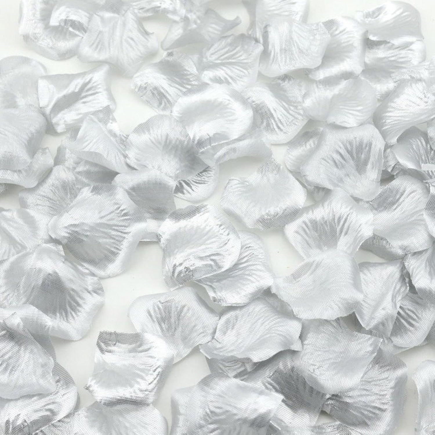 1000 Pcs Silk Rose Petals Fake Petals For Wedding Decoration Festive Supplies (Silver)