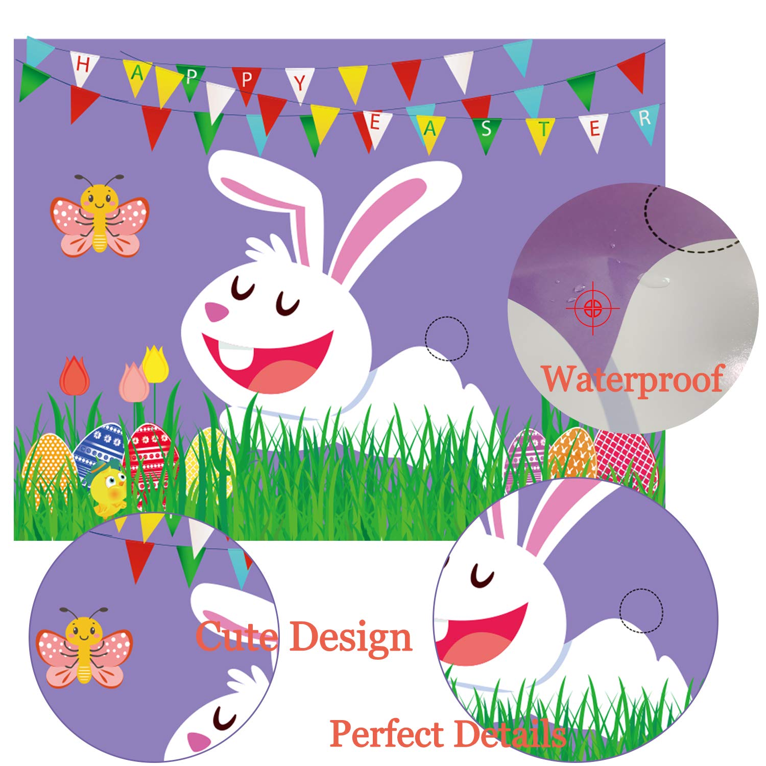 Easter Games For Kids Pin The Tail On The Bunny With 24 Stickers Easter Party Games Easter Rabbit Game For Easter Party Decorations Easter Egg Hunt Activities
