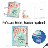 Jumbo Mother'S Day Greeting Card 8.5 X 11 Inch With Envelope (1 Pack) Oversize Jumbo Mom Blooming Calligraphy-Peonies J10349Amdg-Us
