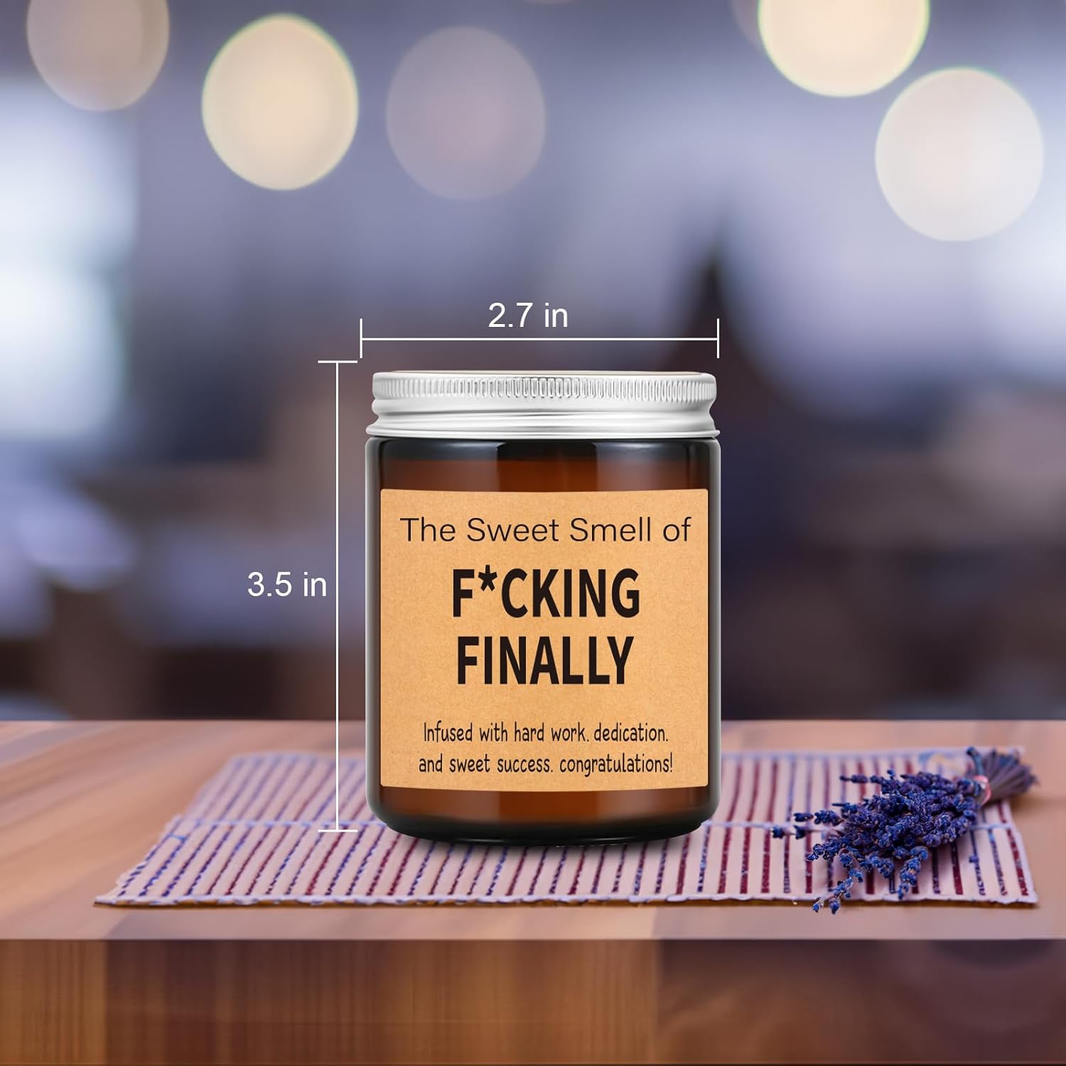 Funny Graduation Gifts For Her Him - College, High School, Nursing, Masters, Phd, Doctorate Graduation Gifts For Women, Men - Nurse Police Academy Grad Candle