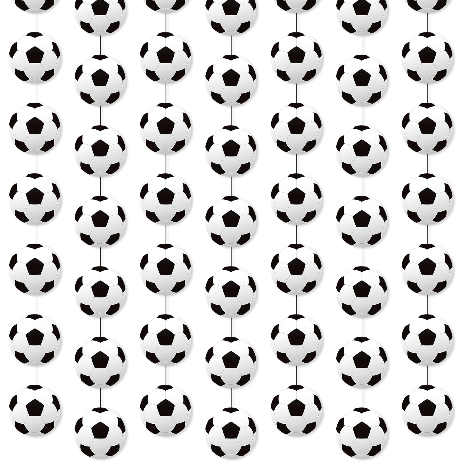 8 Pcs Soccer Party Decorations Soccer Paper Banners Garland