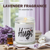 Sympathy Gift For Loss Of Loved One - Lavender Memorial Candle - Grieving Gifts For Women, Condolence Gift, Miscarriage, Pet Loss, In Memory Of Mom, Grief, Thinking Of You (Just Hugs)