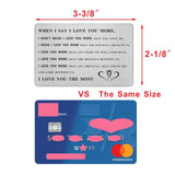 I Love You More Engraved Wallet Card, Birthday Gifts For Boyfriend Anniversary Card For Husband, I Love My Boyfriend Birthday Gift Ideas