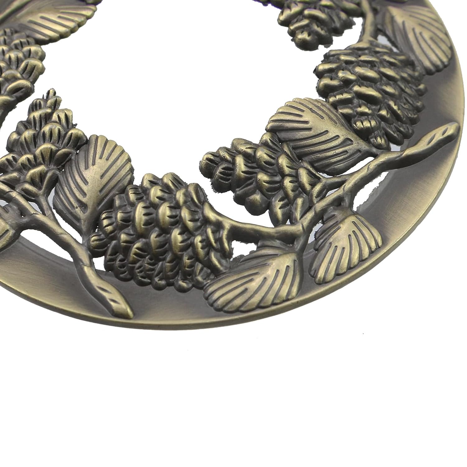 2 Pcs Topper Scented Candles Cover Jar Candle Sleeve For Office Decoration And Wedding, Unique And Retro, Bronze Pinecone