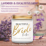 Bride To Be Gifts, Bachelorette Gifts For Bride - Lavender Scented Candle, Bridal Shower Engagement Wedding Gift For Her Women