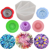 6Pcs Split Cup Flower Silicone Paint Cup Acrylic Pouring Strainers Set Mixing Cups For Diy Pouring Acrylic Paint And Creating Patterns Art Supplies