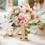 Artificial Flowers, 2Pcs Small Silk Flowers For Home Decor Indoor Fake Bouquet Faux Floral Arrangements Dining Table Centerpieces For Kitchen Bridal Wedding Party Decor, Pink