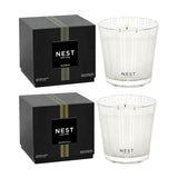 Scented 3-Wick Candle Duo - Bamboo & Grapefruit, 21.2 Oz, Pack Of 2 - Up To 100-Hour Burn Time - Reusable Glass Vessel