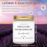 Pregnancy Announcement Gifts For Grandparents 2026, Baby Reveal Surprise Gift For Parents, Funny Pregnancy Reveal Candle, Grandparents To Be Baby Announcement Keepsake, Lavender Scented Candle (7Oz)