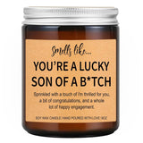 Engagement Gifts For Couples - Engagement Party & Engaged Gifts For Men, Him, Groom, Boyfriend, Fiance - Newly Engaged Gift, Scented Candle, 9Oz