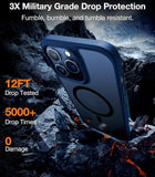 Magnetic Shockproof iPhone 15 Pro Case Protective Translucent Slim MagSafe Compatible Guardian Cover