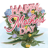 Happy Mother'S Day Pop-Up Card For Her - 3D Greeting Cards For Mom, Wife, Women - Hydrangeas - 5" X 7" Floral Card - Blank Notecard & Envelope Included