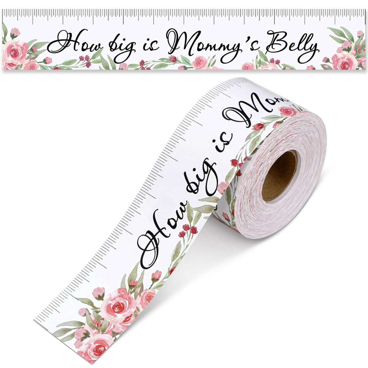 How Big Is Mommy'S Belly Baby Shower Guessing Game Baby Shower Games Girl Gifts For Winners Measure Decoration Ideas