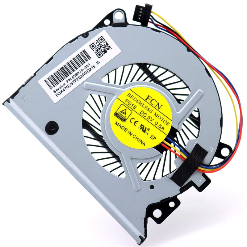 Cpu Cooling Fan Dfs501105Pr0T Replacement For Hp Envy X360 15-U 15T-U 15-U010D