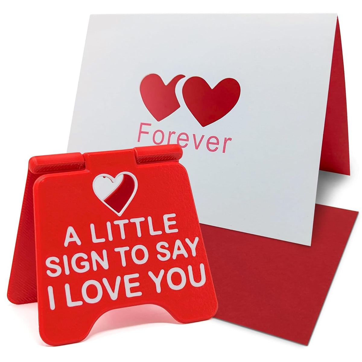 Love Sign With Letter Card Gift – A Little Sign To Say I Love You – Pop-Up Valentine’S Card With Writable Note, Envelope – Mother’S Day, Birthday, Anniversary, Wedding, Gifts For Her, Room Decor