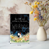 Funny Weirdos Valentine'S Day Card, Starry Sky Valentines Day Card For Husband Wife, Romantic V-Day Cards For Gf Bf Fiance Fiancee